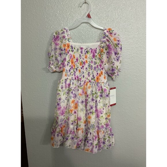 Rare Editions Girls Spring Dress Floral Beautiful NWT Size X-Small 4/5 - Picture 1 of 6
